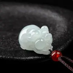 瑞獣玉牌】中国古美術 翡翠彫刻 鳳凰紋 ペンダントトップ 縁起物 根付
