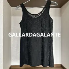 GALLARDAGALANTE 前レース模様 黒 タンクトップのサムネイル