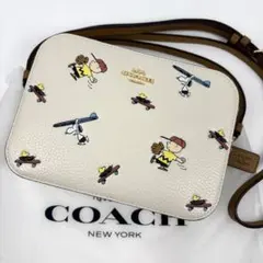 コーチ PEANUTS スヌーピー ショルダーバッグ クロスボディ 斜め掛け