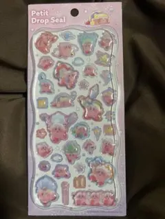 カービィ　プチドロップシール　ピンク　プチドロ