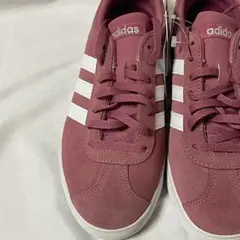 【未使用】adidas VL COURT 2.0 ピンク スエードスニーカー