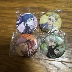 呪術廻戦 ピンバッジ 4個セット 缶バッジ