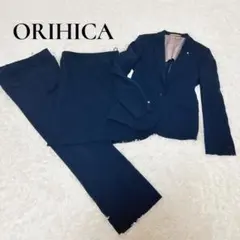 オリヒカORIHICA RHYMEレディーススーツ３点セット　ネイビー　洗える