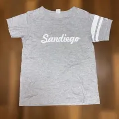 チャンピオン 半袖Tシャツ グレー M ランタグ復刻 サンディエゴ カレッジロゴ