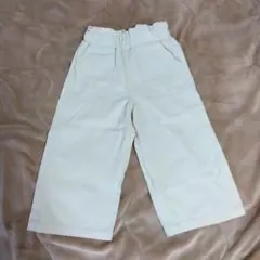 未使用　ハイウェスト　アイボリー　ズボン