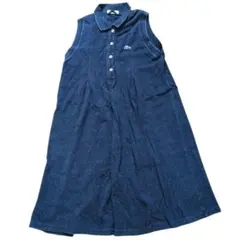 ラコステ LACOSTE ノースリーブ ワンピース インディゴ M