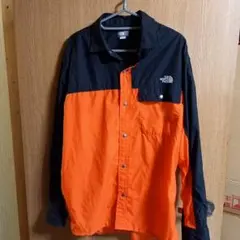 (美品)THE NORTH FACE ロングスリーブ ヌプシ シャツ Lサイズ