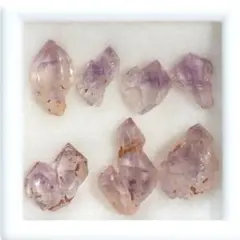 【綺麗なアメシスト小結晶セット】ザンビア産 M0076
