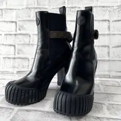 美品✨ルイヴィトン　ルビーアンクルブーツ　モノグラム　厚底　黒　23.5cmのサムネイル