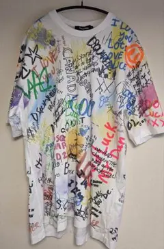 名作8万DSQUARED2グラフィティーロゴオーバーサイズTシャツS - メルカリ