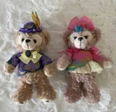 ディズニー　ダッフィー＆シェリーメイ　ぬいぐるみバッジ　イースター