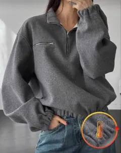 SHEIN トレーナー ハーフジップ