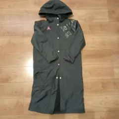 ルコックスポルティフ ベンチコート150cmブラック×ピンクロゴ