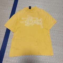 00's Stussy イエロー Tシャツ Lサイズ