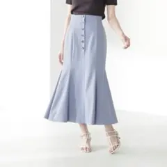 フロントボタンマーメイドスカート NATURAL BEAUTY BASIC