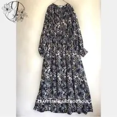 【CRAFT STANDARD BOUTIQUE】花柄ロングワンピース F618のサムネイル