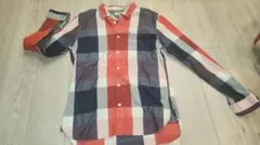 美品　TOMMY HILFIGER DENIM ビッグチェック柄 長袖シャツ L