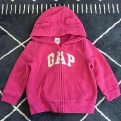 GAP ベビー フード付きパーカー 12-18ヶ月 ピンク
