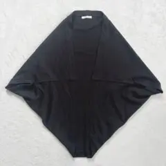 WASH◇ドルマンカーディガン ボレロ ショールカラー モード 個性派 M