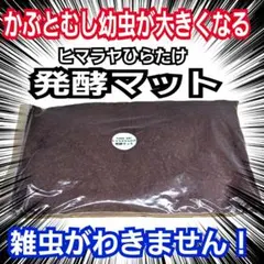 国産カブトムシに抜群！ヒマラヤひらたけ発酵マット　栄養添加剤入り　産卵にもお薦め
