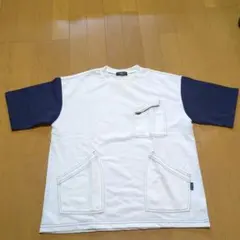 新品☆コムサイズム　白　ポケット半袖Tシャツ150㎝