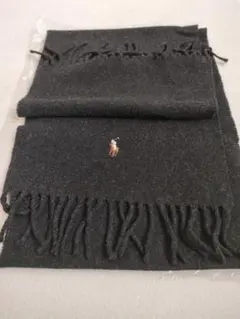 ポロラルフローレン ウールマフラー チャコールグレー [並行輸入品]