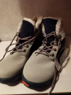 安全靴　防寒防水ハイカットスノーブーツ グレー/ネイビー