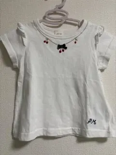 petit main さくらんぼモチーフ Tシャツ