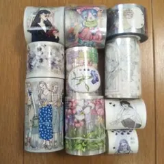 ♪1セット限り♪台湾マスキングテープ 10種類おすそ分け C（1ループづつ）のサムネイル