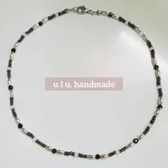 ビーズ ステンレス ハンドメイド ネックレスのサムネイル