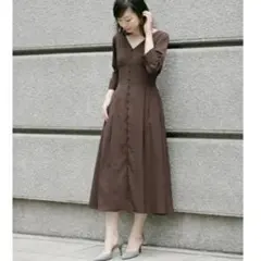 極美品　KBF＋　アーバンリサーチ　ワンピース　ブラウン系　羽織り