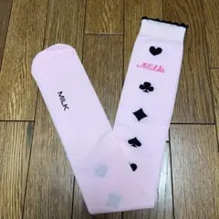 【新品】MILK ピンク ハート トランプ ハイソックス
