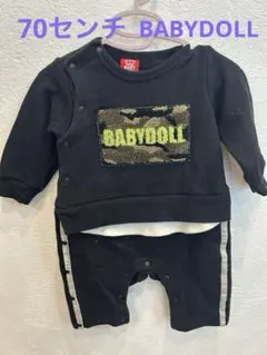 BABYDOLL 70センチ　ベビー用カバーオール　ロンパース　セットアップ風