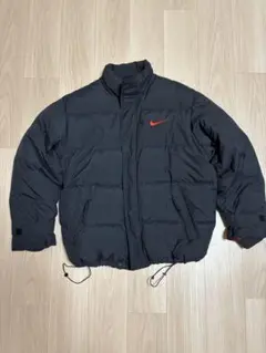 90s Nike ナイキ　ダウンジャケット　スウッシュ刺繍　銀タグ　ブラックのサムネイル