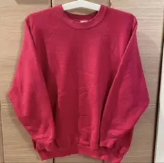 90s FRUIT OF THE LOOM スウェット 無地 ピンク