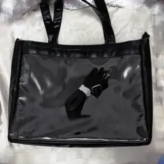 ザッカマート 痛バ A4 フェイクレザー2wayカスタマイズトートバッグ 黒