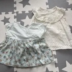 ユニクロ　ジーユー　ベビートップス　半袖Tシャツ　花柄　まとめ売り　80