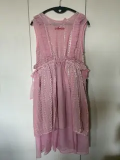 【新品未使用】パメオポーズ　リボンエプロンワンピースPAMEOPOSEのサムネイル