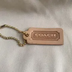 COACH レザー タグ型キーホルダー