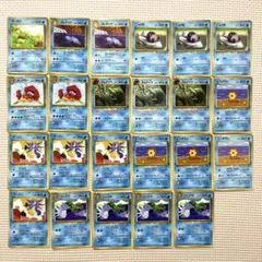 旧裏　ポケモンカード　拡張シート　水ポケモン　23枚セット