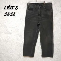 ☆大特価☆LEVI'S　STAY LOOSE　ブラックデニム　32-32　LL位のサムネイル