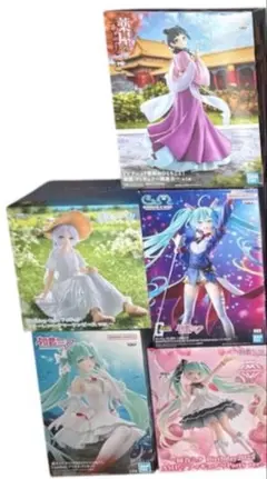 初音ミク 猫猫 フィギュア 5個セット