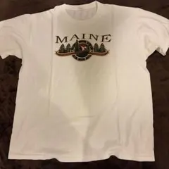MAINE OUTDOOR PARADISE Tシャツ ホワイト XL