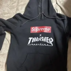 Supreme x THRASHER パーカー ブラックのサムネイル