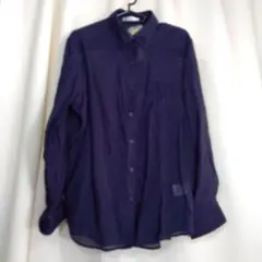 ネイビー シャツジャケット