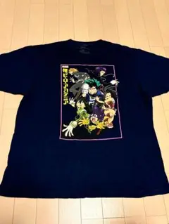 僕のヒーローアカデミア Tシャツ ネイビー XLサイズ 古着
