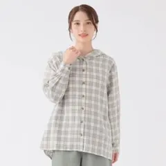 オーガニック綿入フードシャツ レディス SELF+SERVICE