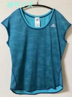 【adidas 】ランニングトップス　ターコイズ