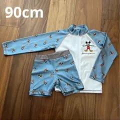ミッキー　ラッシュガード　スイムパンツ　水着　上下セット　90cm