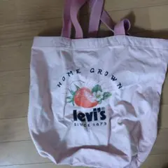 levi's ストロベリー プリント トートバッグ
